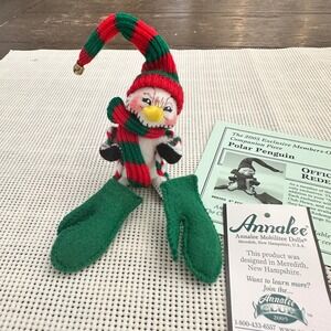 Annalee Mobilitee Doll‎ 2005 Vintage Polar Penguin 3" NEW Ornament Collectible